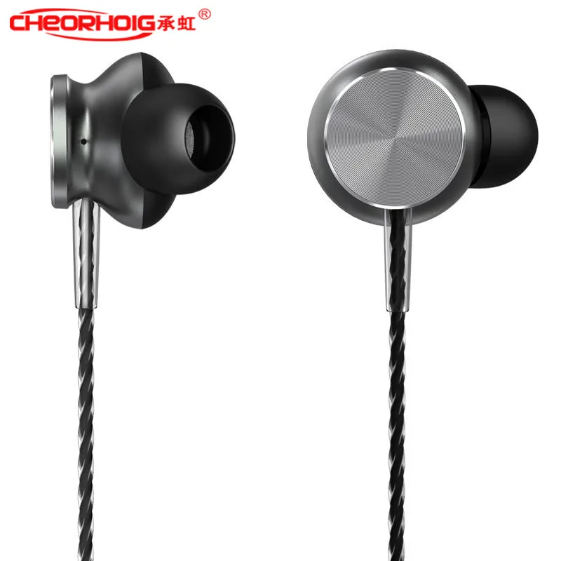 CHEORHOIG P01 + тяжелый бас в ухо Metel наушники 3 5 мм HD Hearphones с микрофоном для Xiaomi iPhone 4S/5S/6