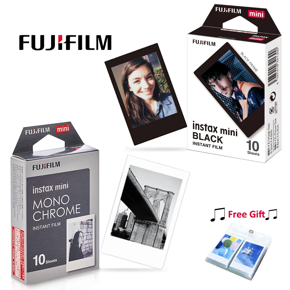 Fujifilm Instax Mini 8 пленка монохромная + черная фото для LINK 11 9 7s 25 70 90 камера Бесплатный