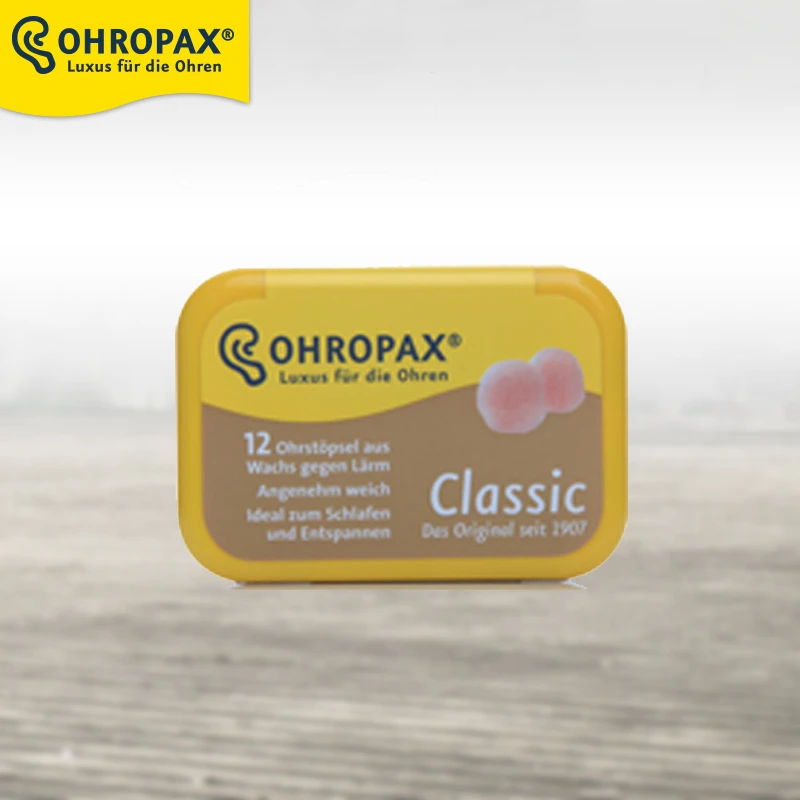 Original Ohropax Classic Wax Earplugs Comfortable Wax Ear Plugs Traval Sleeping Noise Reduction Earplugs 6pairs/box|Earphone Accessories|