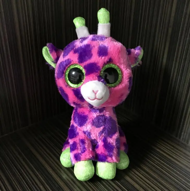 Ty Beanie Boos Elephant and Monkey Plush Doll Toys for Girl Rabbit Fox Cute Animal Owl Unicorn Cat 6\