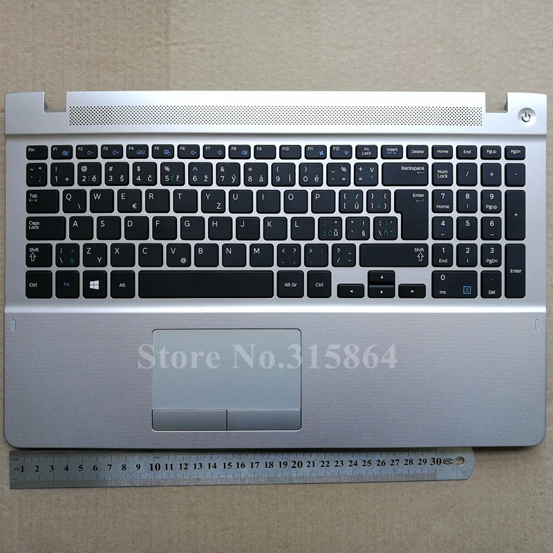 

CZ new laptop keyboard with touchpad palmrest for samsung NP450R5V 370R5E 450R5E 510R5E 470R5E BA75-04345R