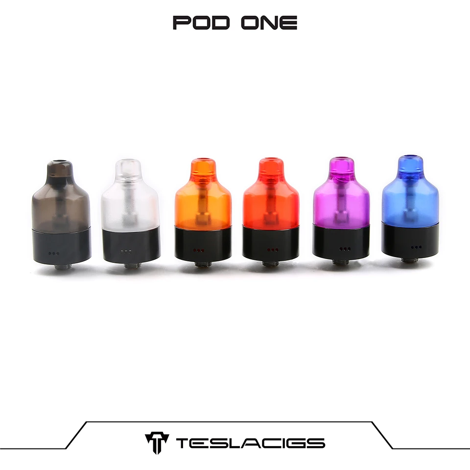 Оригинальный атомайзер Tesla Pod One 22 мм диаметр 2 мл емкость 1 Ом катушка для Teslacigs Falcon