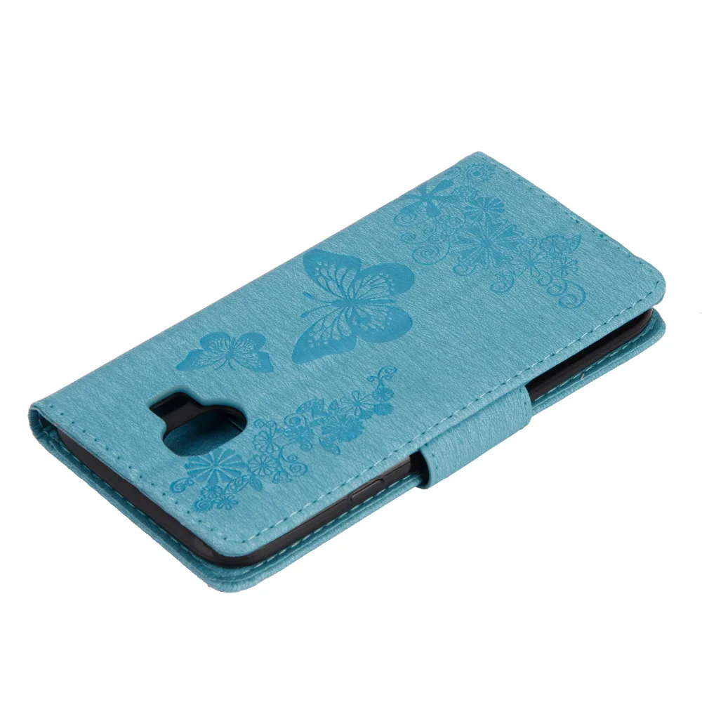 Retro Printing Butterfly Wallet Flip PU Leather Strap Stand Case For SAMSUNG Galaxy J4  J4 Plus 2018 Magnetic Phone Cover Capa (12)