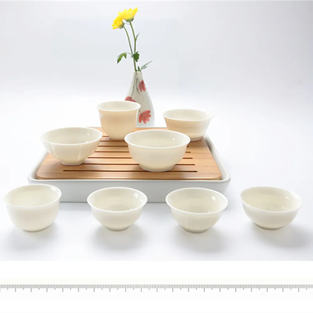 8 styles Ceramic cups transparent White Kungfu teacup Chinese mini cup