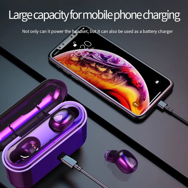 Мини TWS Bluetooth наушники для k20 pro mi 9 Huawei p20 lite 5 0 гарнитура iPhone XR XS Max 7 8 6 Plus|Наушники и