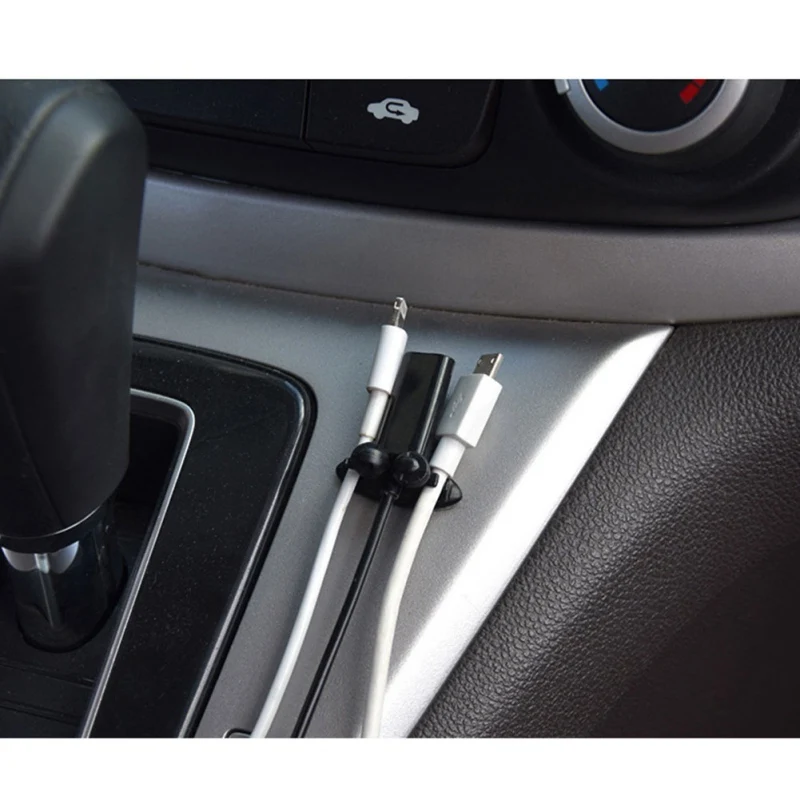 8 шт./компл. мини клей автомобильное зарядное устройство линия застежка зажим для наушников/USB кабель автомобильный зажим автомобильные аксессуары для интерьера