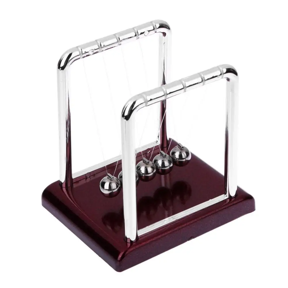 Newtons Cradle Steel Balance Ball Physics Science Pendulum Para Casa
