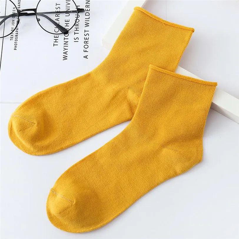 fashion solid funny socks women pure happy socks cotton women's short socks casual meia dropshipping 30SP20 (1)