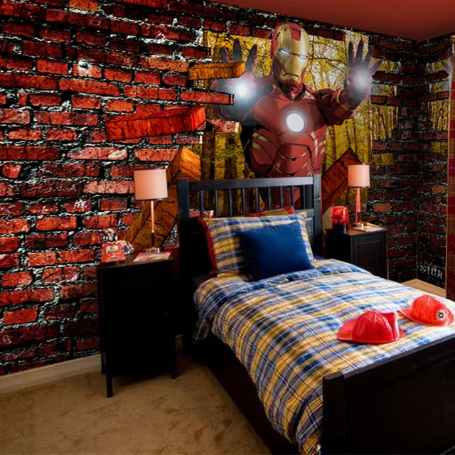 Envío gratis Hierro 3D grandes murales sala de juegos KTV tema