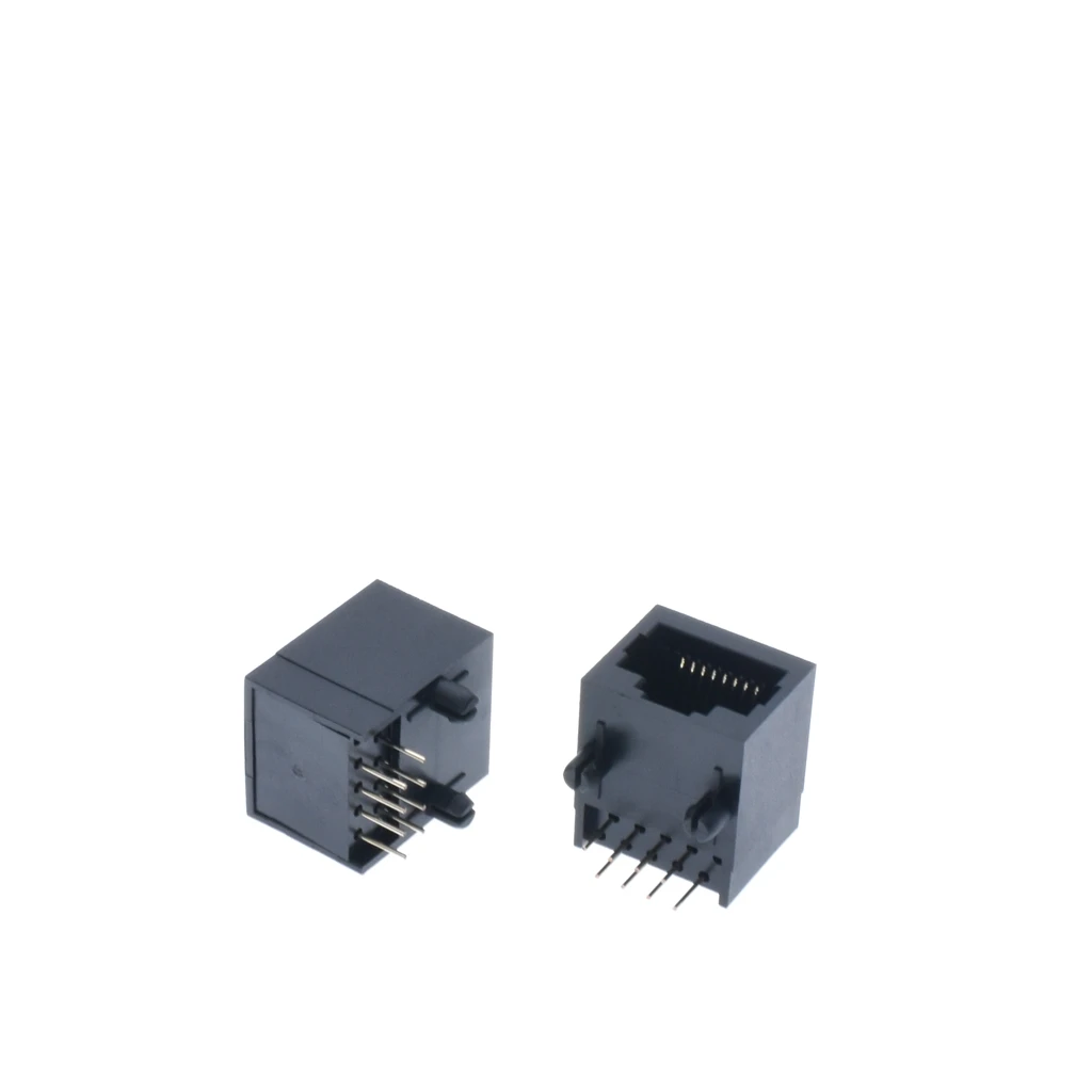 100 шт. x RJ45 56 пластиковый тип 8P8C 8Pin 17,8 мм PCB прямоугольный модульный Женский сетевой разъем LAN разъем