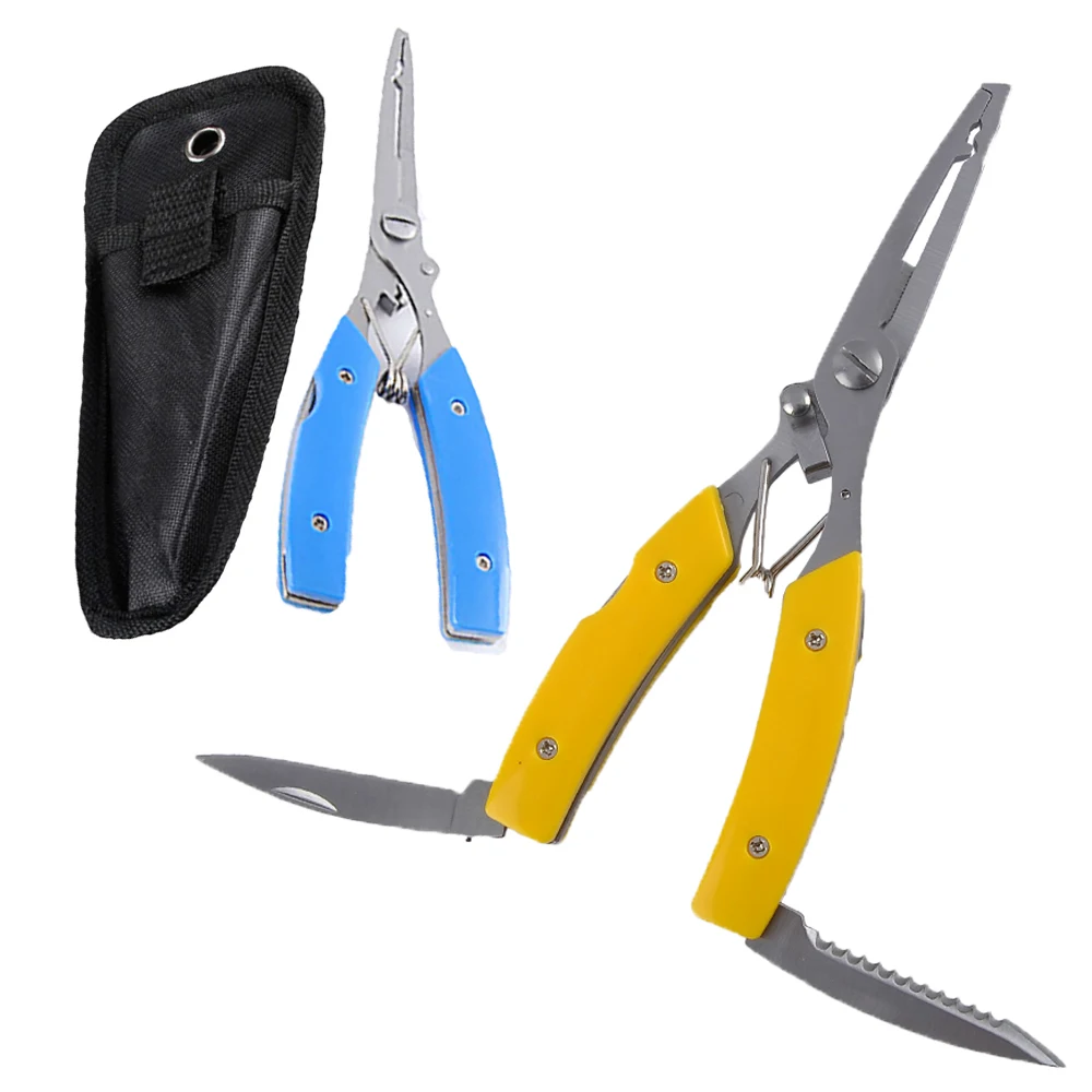 

Fishing Multifunctional Plier Nynon Carbon Fishing PE Line Cut Pliers Lure Bait tackle Hooks Remover Scissors Cutter Pesca Knife