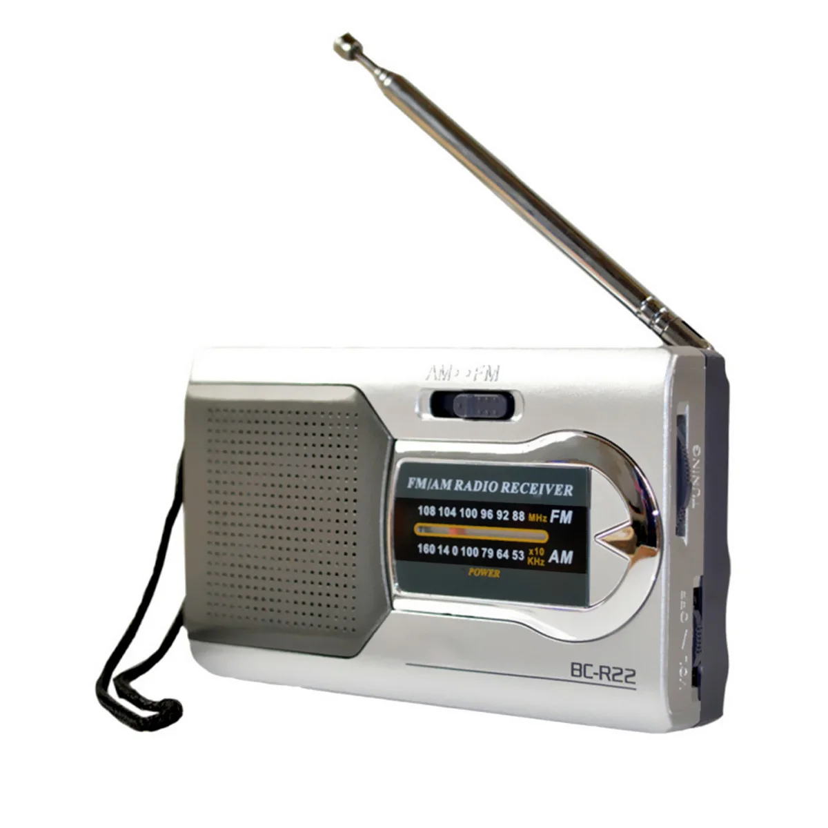 AAAE Топ серебристый мини портативный AM/FM телескопическая радио коротковолновой