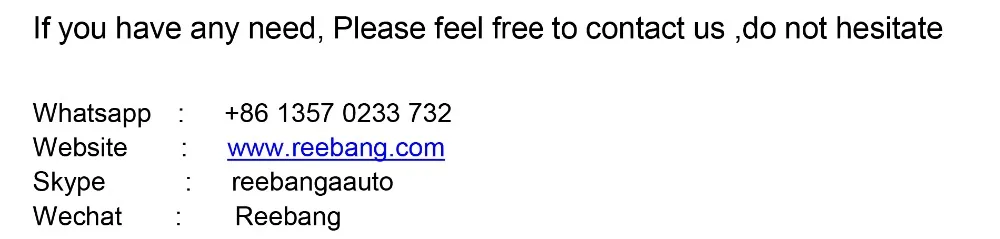 If you have any need