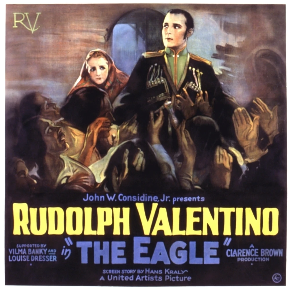 The Eagle Vilma Banky Rudolph Valentino 1925 Movie Poster Masterprint (28 x 22)