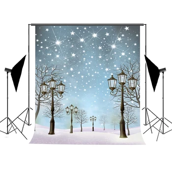

VinylBDS Christmas Backdrops Photography Light Fundo Fotografico Star Photography Photocall Children Catton Washable Backdrop