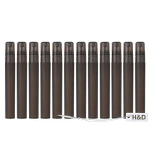 Черный 12 шт 10 мл модная мини бутылка для парфюмерии с распылителем Косметические Контейнеры Макияж спрей распылитель дорожные розлива