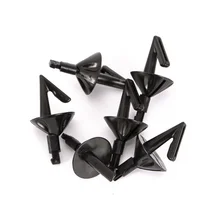 20 pcs Top Quality Black Impact Bait Shields Sea Fishing Rig Hook Bait Holder Clip 