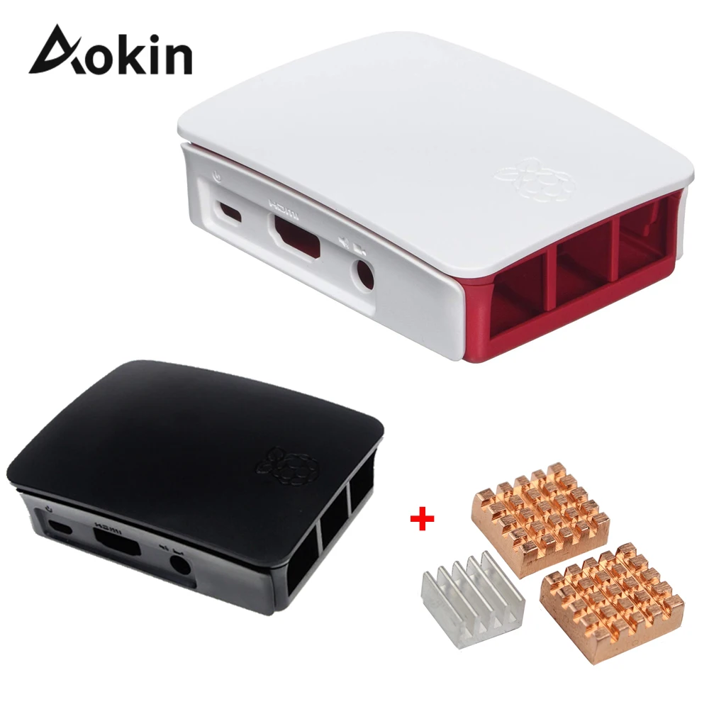 

ABS Case For Raspberry PI 3 model B Case Cover Shell Enclosure With 3pcs Heatsink for Raspberry PI 2 Model B and Model B+ Fundas
