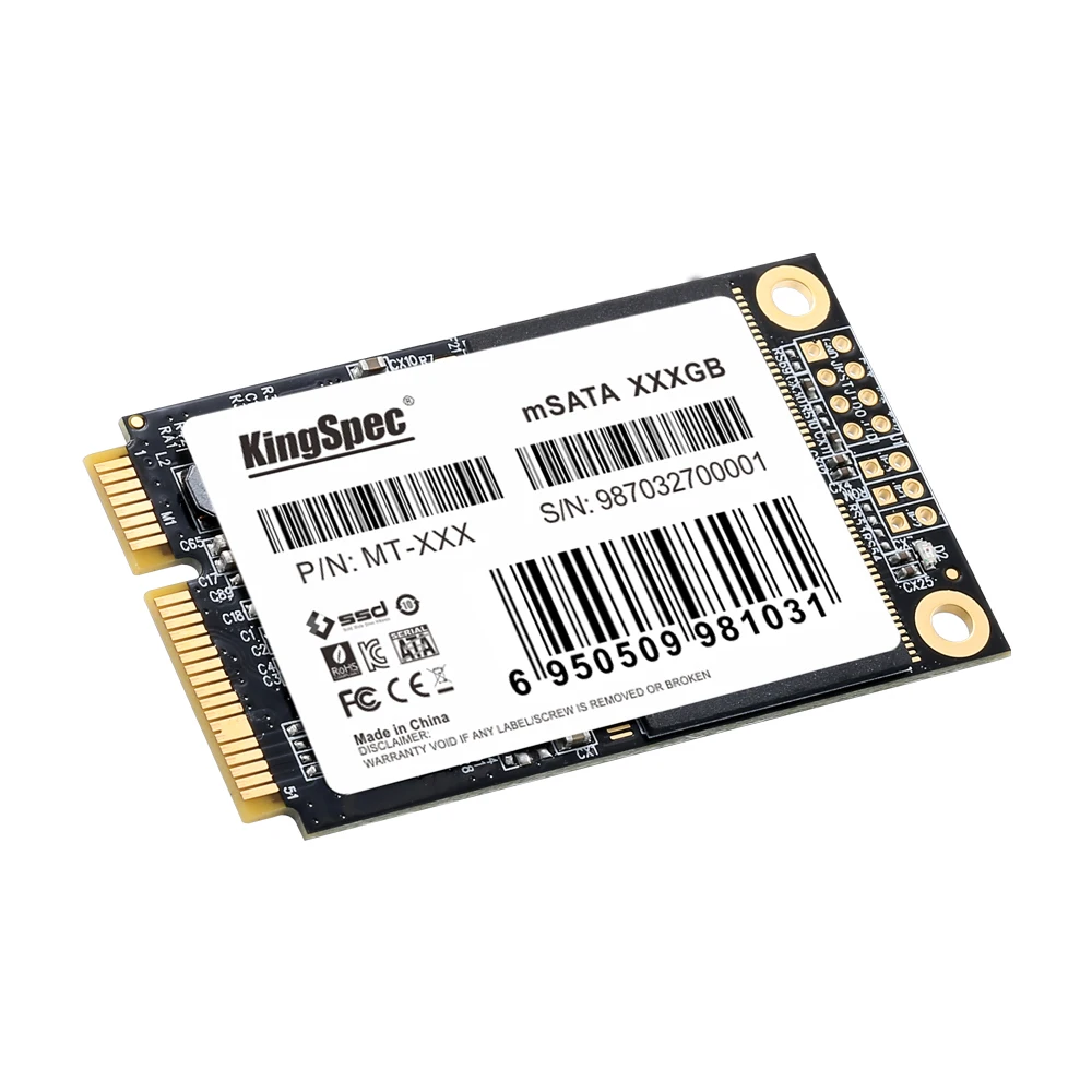  KingSpec 512GB mSATA Hard Drive SSD 500GB Mini Card For Laptop 3.5 mm 1.3