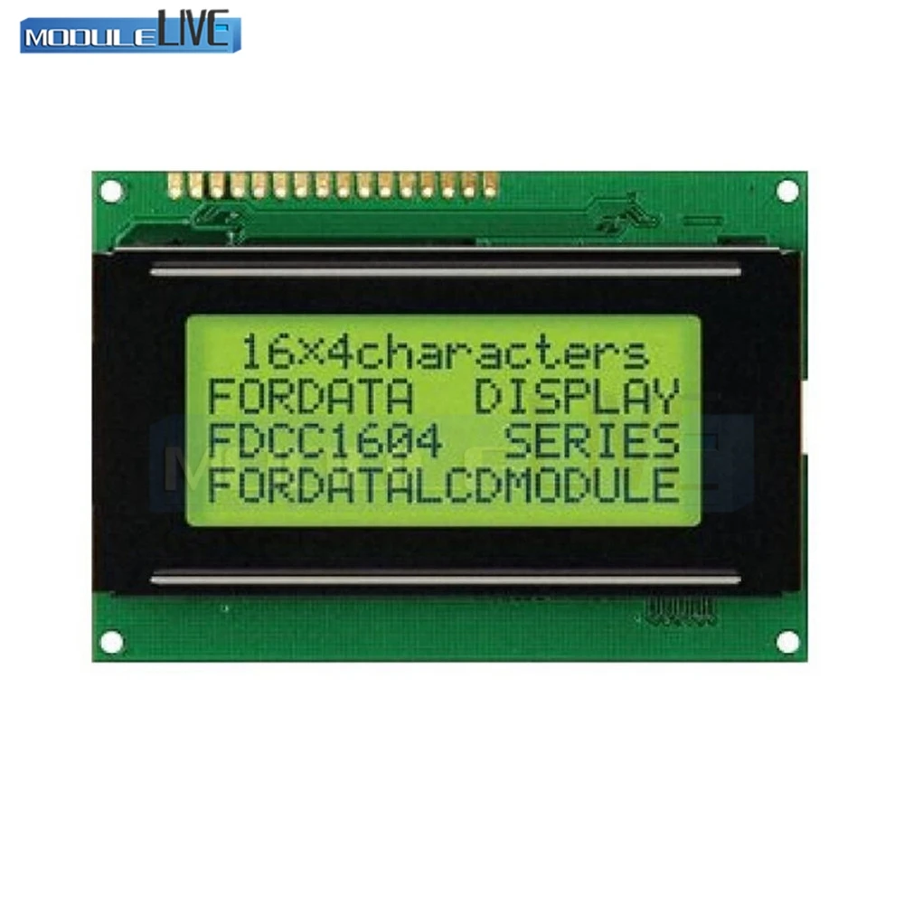 

1604 16x4 1604 character lcd module LCD with yellow yellow color