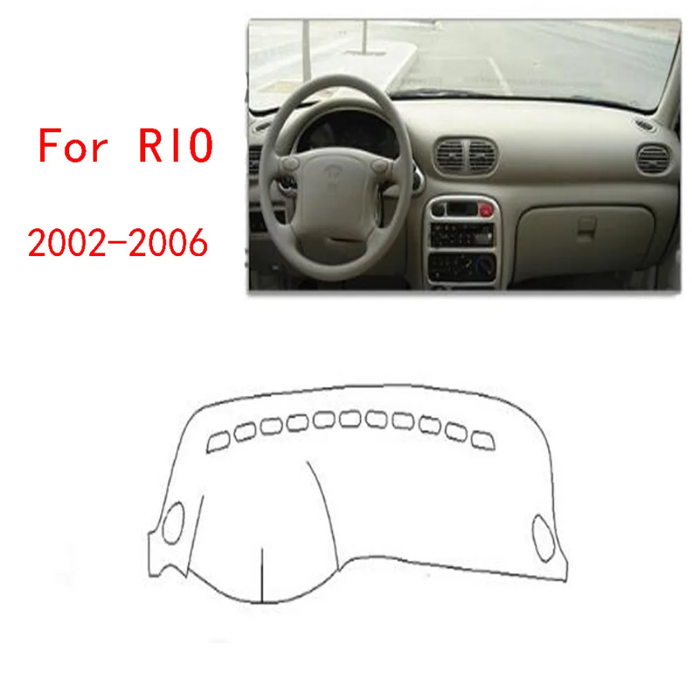 

Dongzhen Fit For KIA RIO 2002 to 2006 Auto Car Dashboard Cover Avoid Light Pad Instrument Platform Dash Board Cover Mat