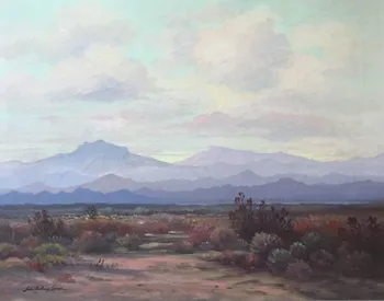 

JOHN ANTHONY CONNER Original Signed California Oil Painting Large #100% hand painted #Oil painting on Canvas #free shipping