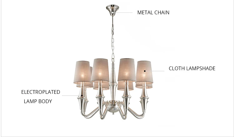 DX Modern Cloth Led Chandelier (2)