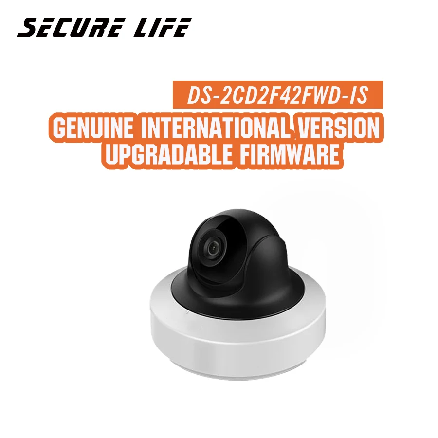 English version DS-2CD2F42FWD-IS 4MP WDR Mini PT Network cctv Camera, MINI  dome IP CAMERA POE SD card recording, alarm