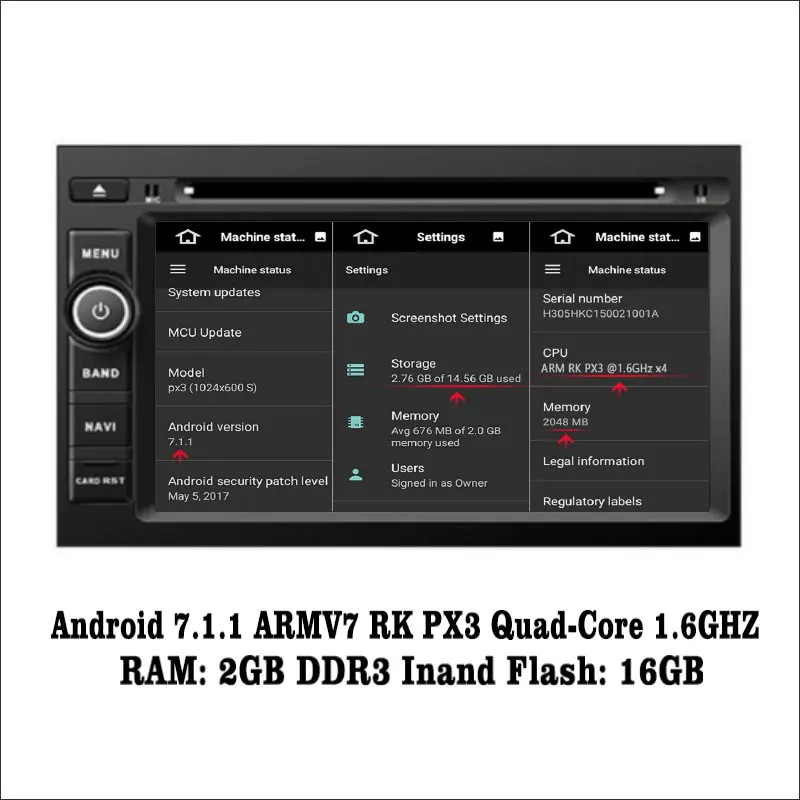 Top Android 7.1 2G RAM For Chverolet Spin 2012~2016 Car Radio Audio Video Multimedia DVD Player WIFI DVR GPS Navi Navigation 1
