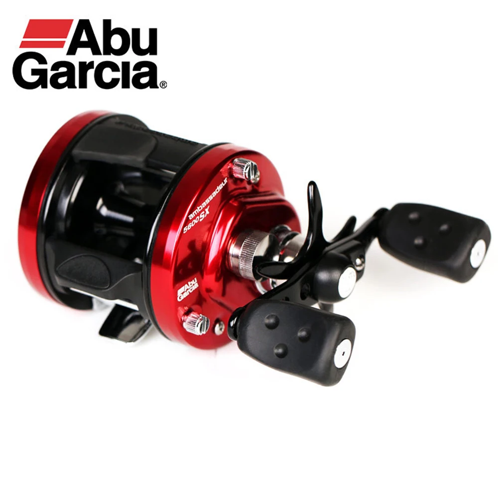 Abu Garcia Aluminum CNC Machined Round Baitcast Fishing Reel Big Game Trolling Reel 6 Pin Centrifugal Brake Jigging Reel