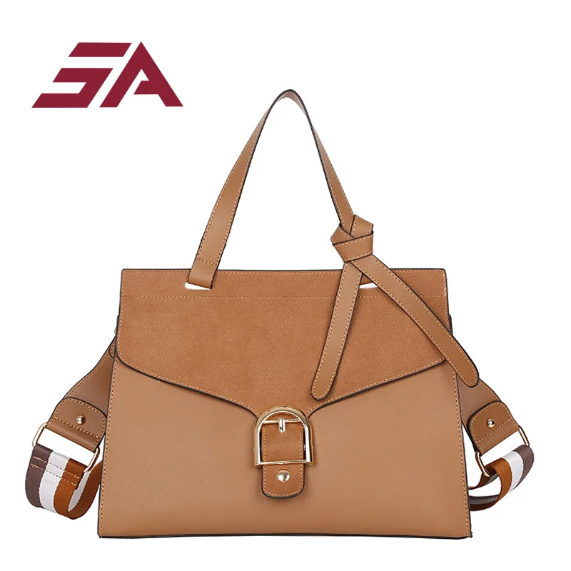 

SA Messenger bag women brief case female pu Leather Handbags Business Shoulder Bags PU Top-Handle Bags dress solid bolsos mujer