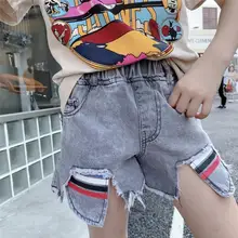 new wholesale girls denim shorts summer fashion girls shorts 4-9t B945