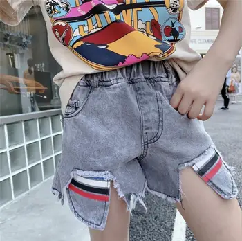 

2019 new wholesale girls denim shorts summer fashion girls shorts 4-9t B945