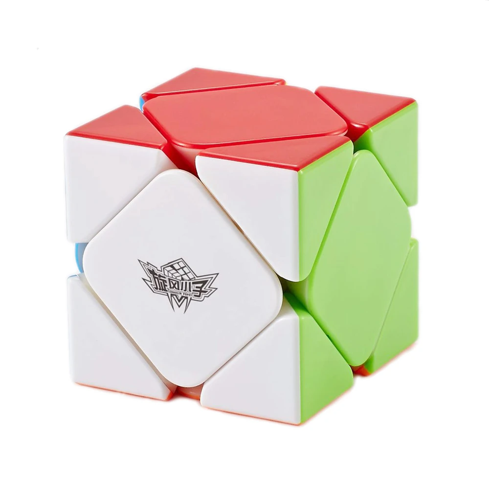 Циклон Мальчики Stickerless Магнитная 3x3x3 перекоса Magic Cube Скорость игра-головоломка кубики обучающие игрушки для детей