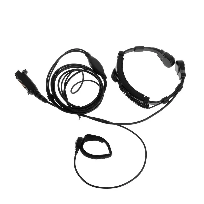 Finger PTT Throat MIC Acoustic Tube Earpiece Headset For SEPURA Radio STP8000/8030/8040/8080