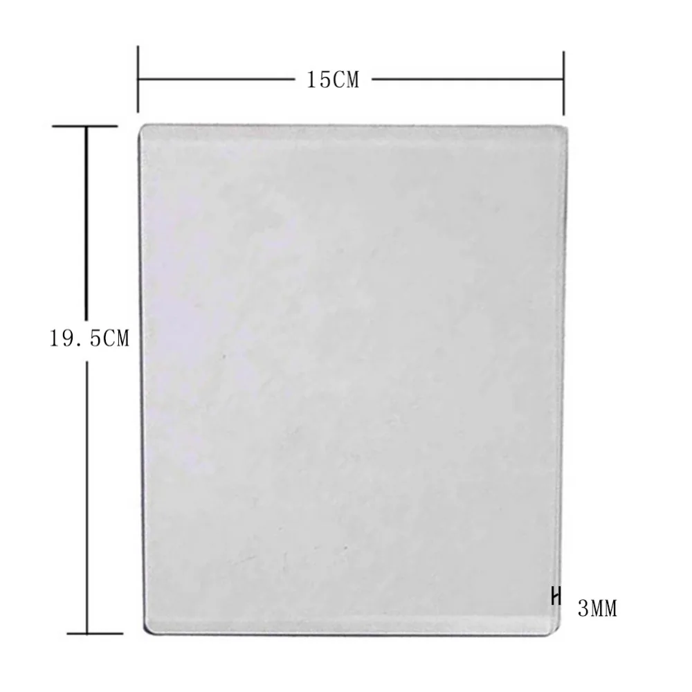

For DIY Scrapbooking Die-Cut Machine Plate High Quality 3MM Die Cutting Embossing Machine Plate Replacement Pad 15x19.5CM