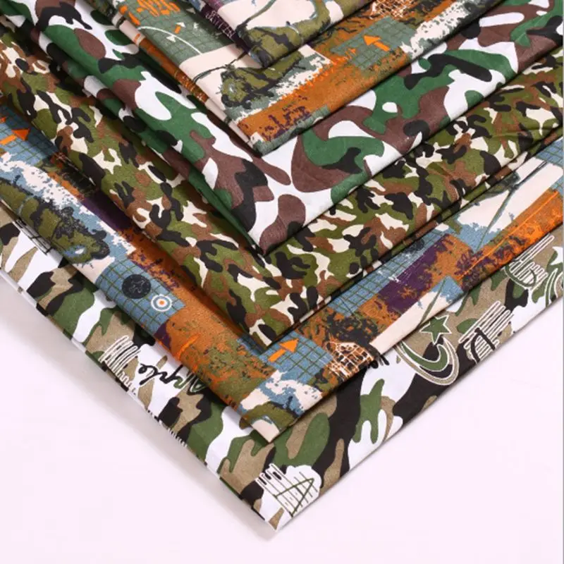 

very cheap fabric camouflage thin for Summer polyester camouflage fabric for bag DIY table cloth curtain 45*150cm/piece T7868