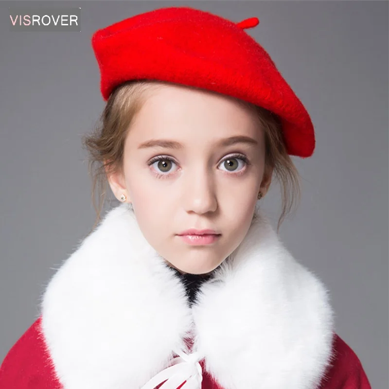 

2018 classical 100% wool Kids Unisex l Warm Beret Beanie Hat Cap Autumn Winter Caps boina feminina