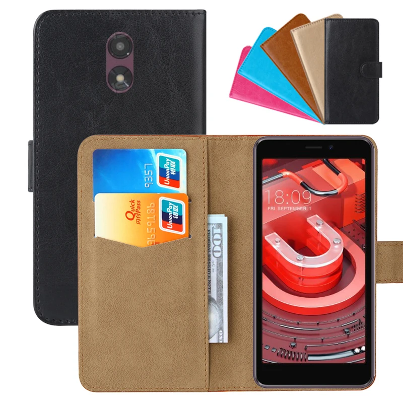 

Luxury Wallet Case For DEXP BS650 PU Leather Retro Flip Cover Magnetic Fashion Cases Strap