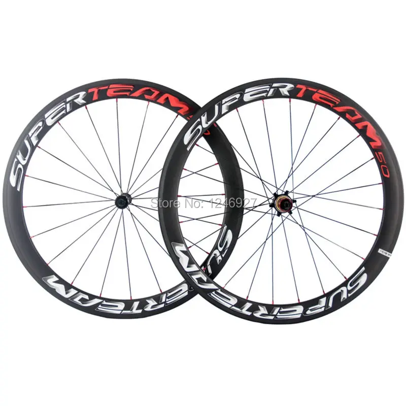 

Ultra Light Carbon Wheels 50mm Clincher Carbon Wheelset Spaim Spokes Chosen 7187 Straight Pull Hub Carbon Road Bike Wheel