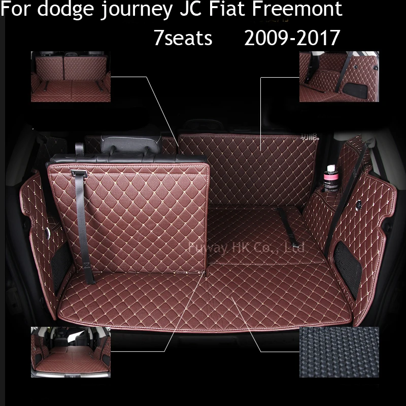  CUSTOM Cargo Liner car trunk mat carpet interior leather mats pad car-styling for dodge journey JC 