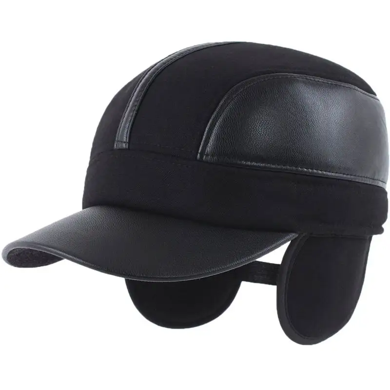 GBCNYIER модная повседневная Уличная теплая шапка мужская зимняя бейсбольная кепка с защитой от ушей Толстая хлопковая ветрозащитная термо-конструкция