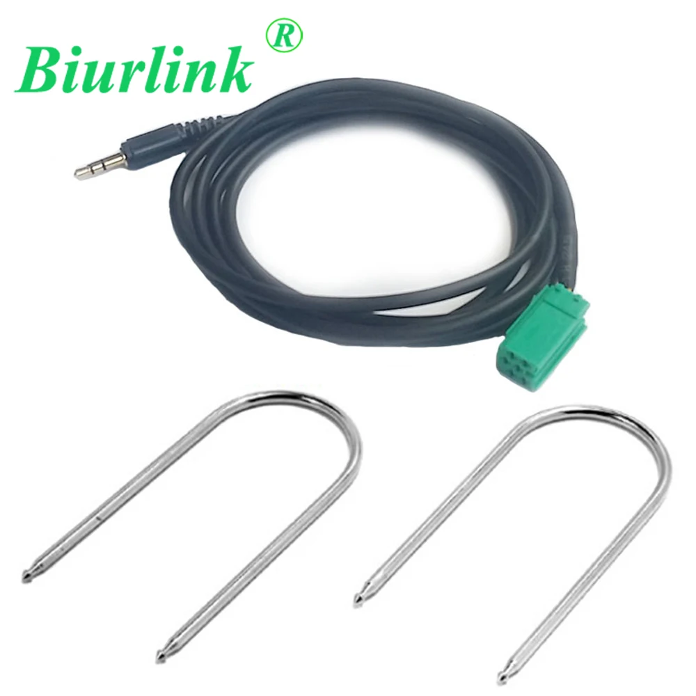 

Biurlink Car Radio Removal Key Tools AUX Input Audio Adapter Cable for Renault Carminat Update List CD Headunits