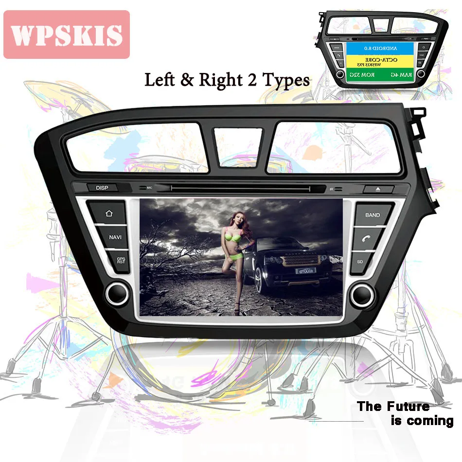 Flash Deal OCTA CORE Android 9.0 4G Car Dvd Gps Player 1024*600 For HYUNDAI I20 2014 2016 2018 Gps Navigation Car Stereo Multimedia Player 1
