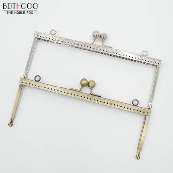 

BDTHOOO 10pcs 20cm Clasp Square Metal Purse Frame Handle for Clutch Bag Accessories Clasp Lock Bags Hardware DIY Kiss Clasp