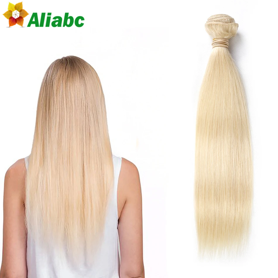 Honey Blonde Russian Hair Weave 613 Blonde Virgin Hair 1pcs/lot Human