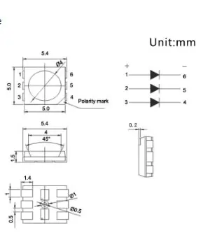 MCIGICM красный желтый зеленый синий белый 5050 SMD светодиодный светильник