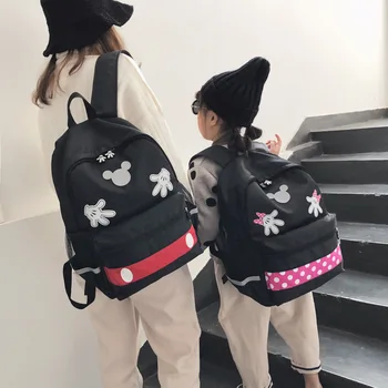

2019 Disney Minnie Large Capacity Plush Backpacks Mickey Mouse Fashion Student Schoolbag Women Bags Girl Travel Packet