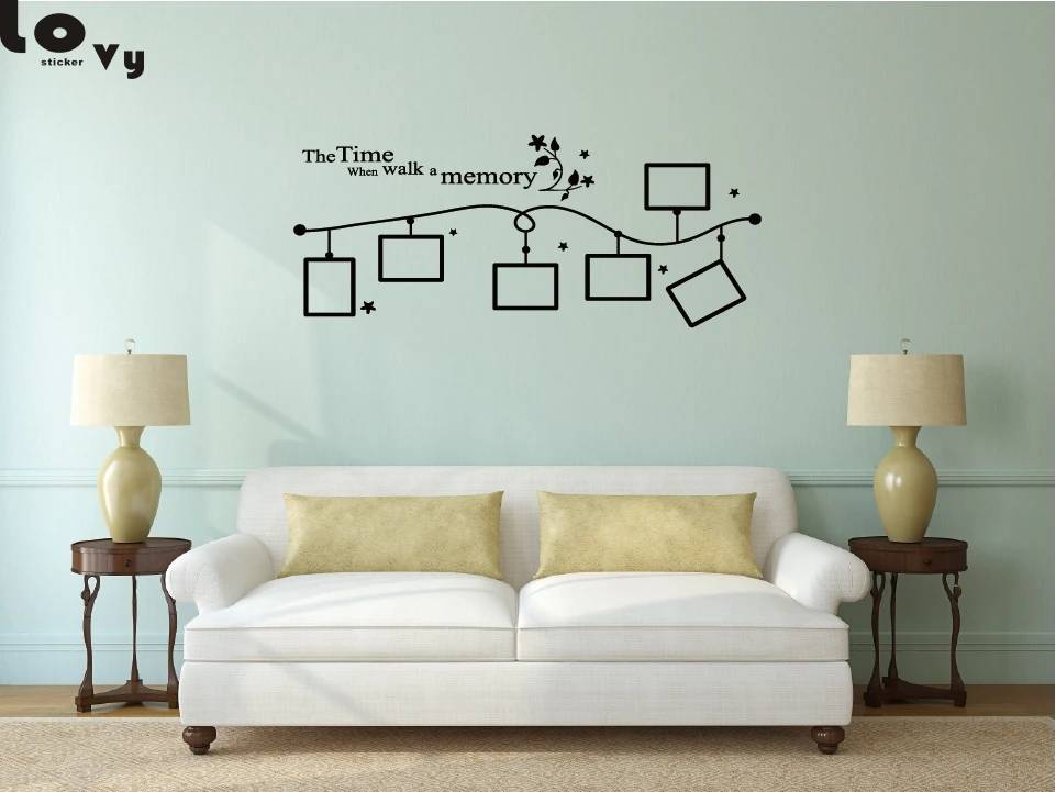 

DIY Family Photo Frame Vinyl Wall Sticker Home Decor Living Room Bedroom Wall Decals Poster Home Decoration Wallpaper WA0097