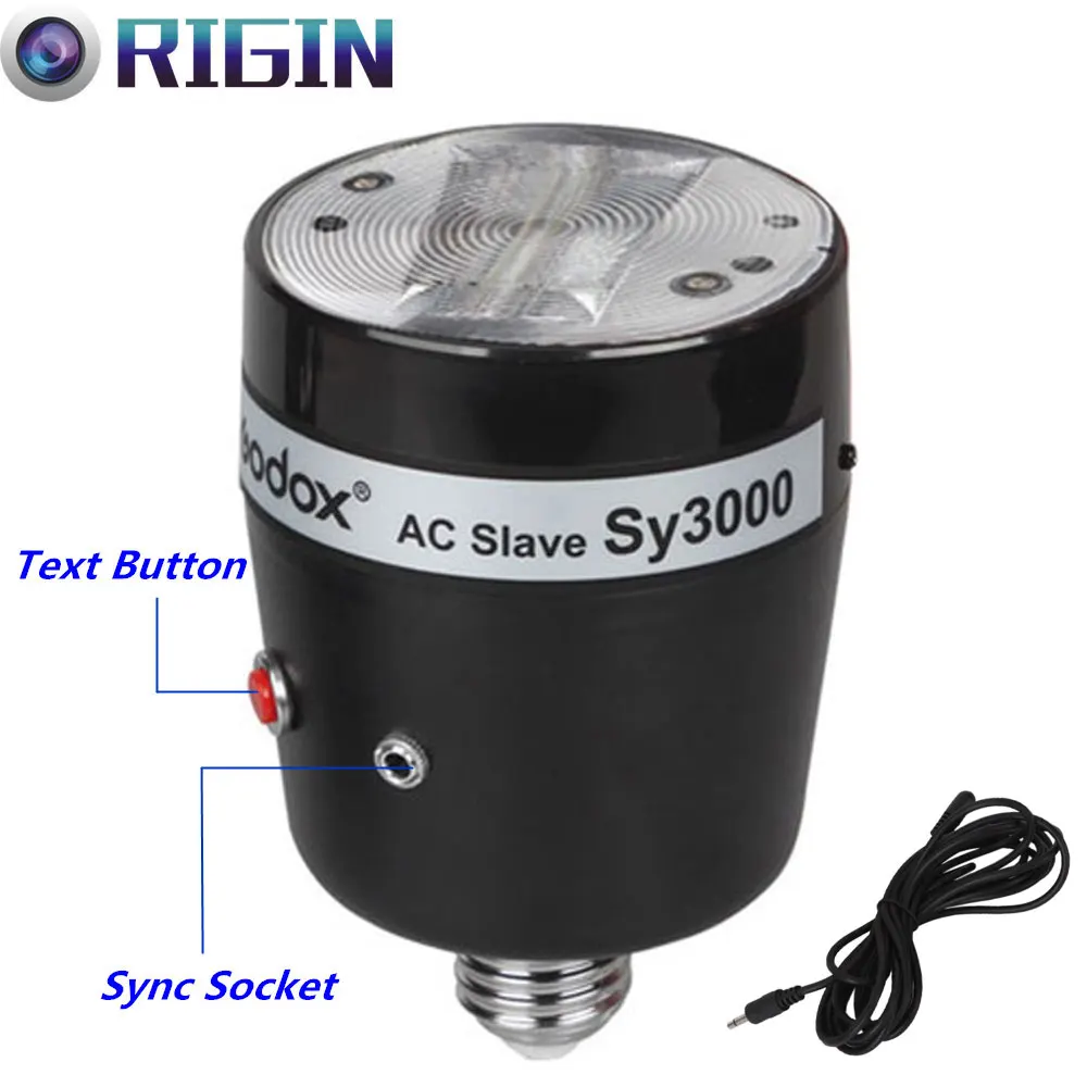 Godox Studio Flash Accessories AC Power Slave Flash SY3000+ with sync